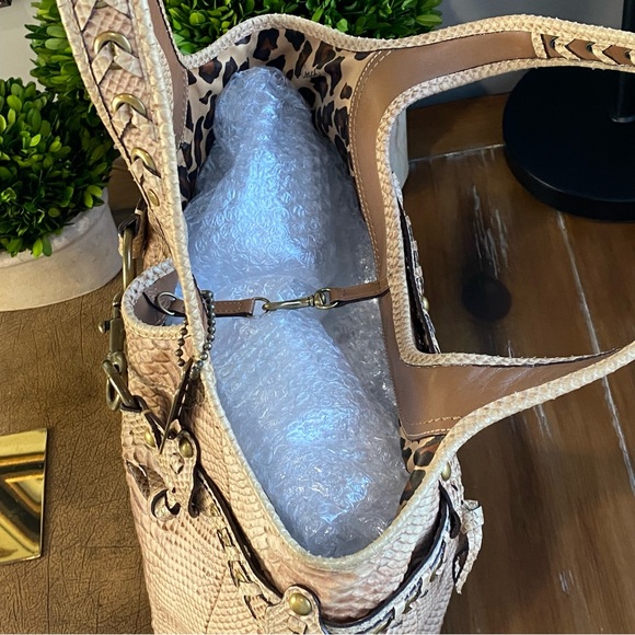 Coach XL Limited Edition Python Embossed Ergo in Camel/Tan - Picture 8 of 14